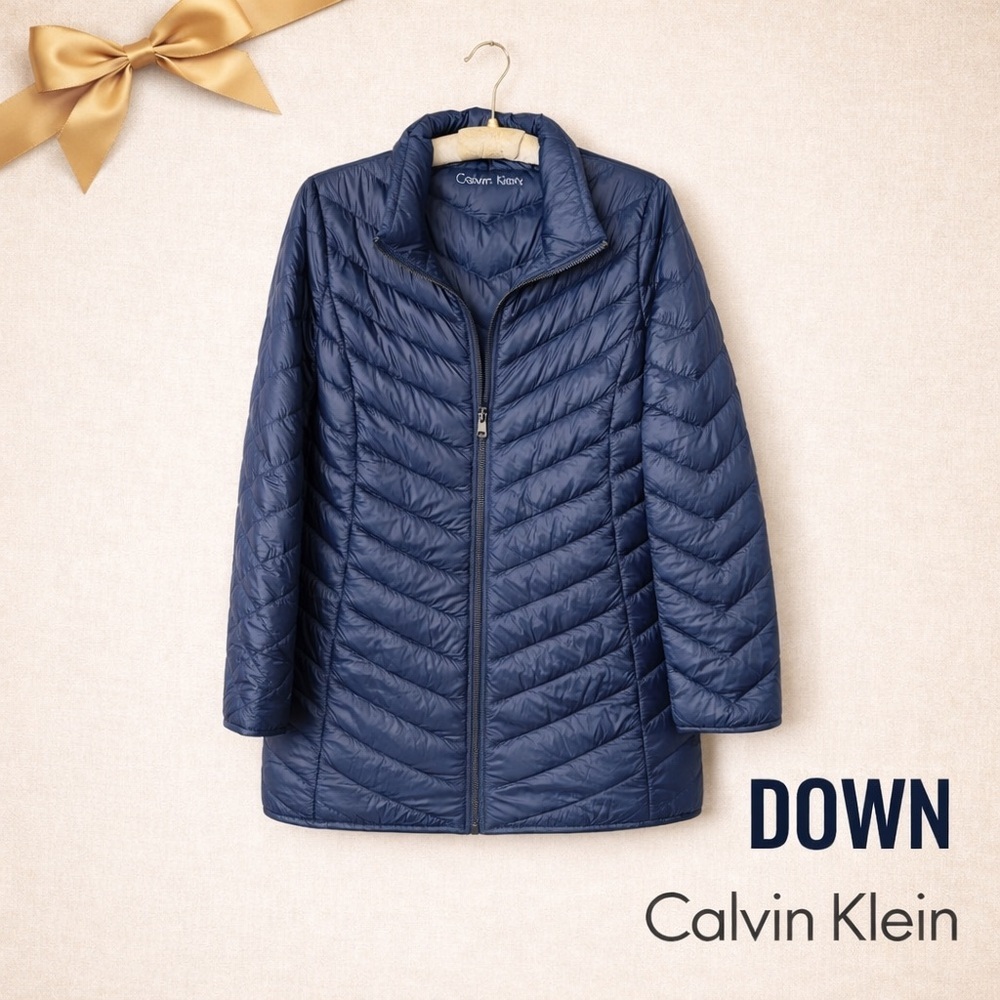 Calvin Klein Packable Down Puffer Jacket XXL Navy